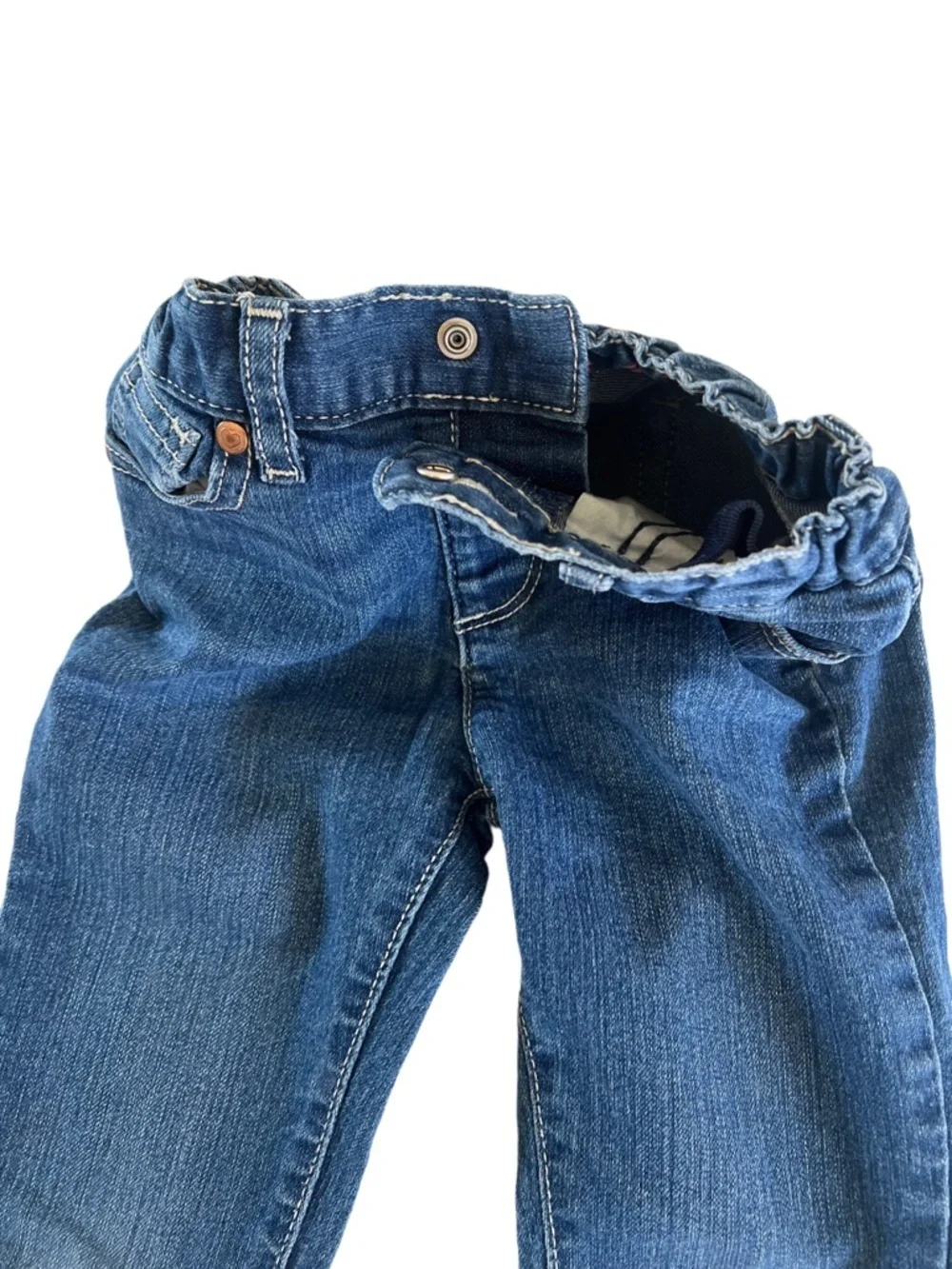 The Children's Place Girls Medium Blue Elastic Waist Skinny Jeans | Girls 5T